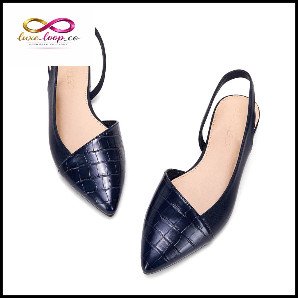 Pointed Toe Flats Slingback Low Heel Slip-On Cutout Backless Mules Sandals